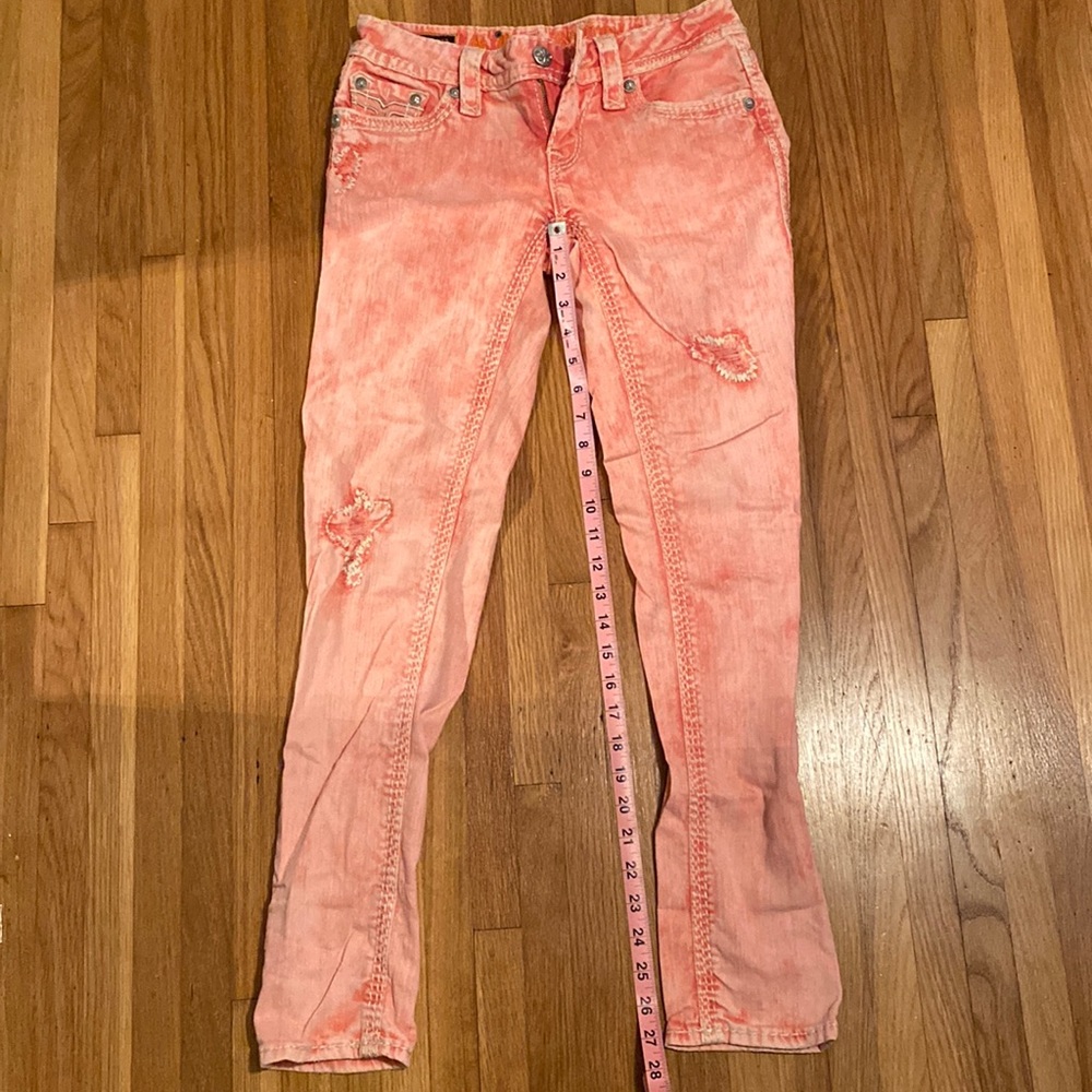 Rock Revival distressed skinny jeans size 26